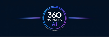 Showing 360 Marketing AI logo with Background